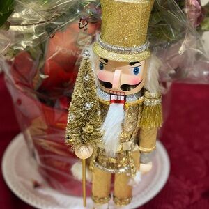 Gold Nutcracker with Tree